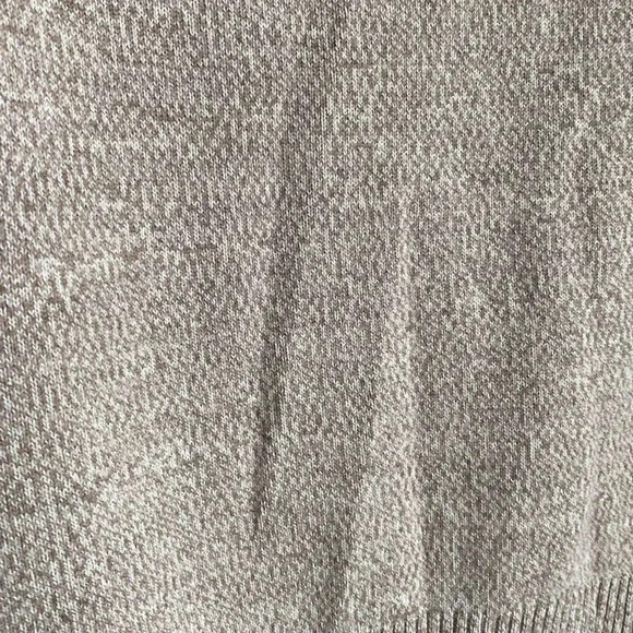 New York & Company Three Quarter Sleeve Knit Braided Turtleneck Tan Sweater M - Picture 5 of 11